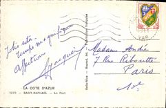 CPM Saint Raphael Le Port Bateaux