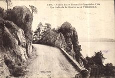 CPA Route de la Nouvelle Corniche d'Or Un coin de la route vers Theoule