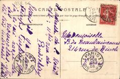 Camino de la POSTAL de la VENDIMIA de la nueva cornisa del oro el Esterel y el cabo Russet-red