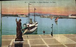CPA Toulon Le Genie Maritime La Rade Bateau