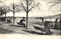 POSTAL Pau de la VENDIMIA la nueva terraza