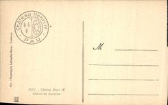 POSTAL Pau de la VENDIMIA el castillo a relinchar gabinete IV del sovereign