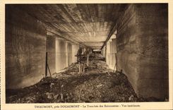 VINTAGE POSTCARD Thiaumont close Douaumont the Trench of the bayonets Seen interior Militaria
