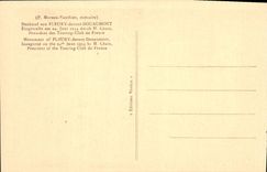 VINTAGE POSTCARD Monument of Fleury close Douaumont Touring Clud de France