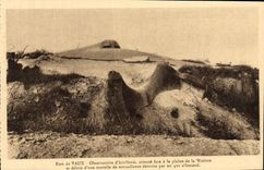 VINTAGE POSTCARD Fort de Vaux Observatory Militaria artillery