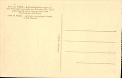 Artillería de Militaria del observatorio de la POSTAL de la VENDIMIA fort de Vaux