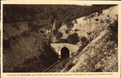 VINTAGE POSTCARD the tunnel of Tavannes close Verdun Militaria