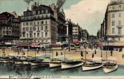 CPA Marseille L'entree de la Canebiere Bateaux