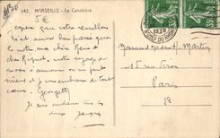 CPA Marseille La Canebiere Tramway