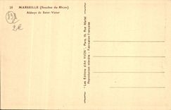 CPA Marseille Abbaye de Saint Victor
