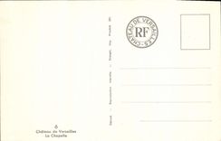 VINTAGE POSTCARD Palate Of Versailles Castle La Chapelle Organ