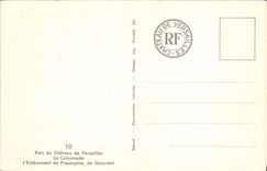 VINTAGE POSTCARD Park of the castle Of Versailles the Colonnade the removal of Proserpine de Girardon