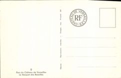 VINTAGE POSTCARD Park of the castle Of Versailles the thicket of Rubbles