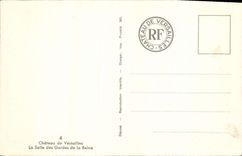 VINTAGE POSTCARD Castle Of Versailles the Room of the Guards of the Queen