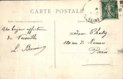 VINTAGE POSTCARD Castle Of Versailles Palate of Large Trianon Main entrance Dining room