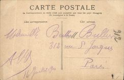 VINTAGE POSTCARD Palate Of Versailles the Basin of Neptune Large Water