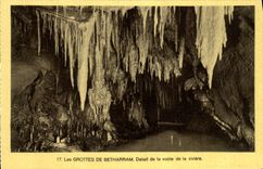 CPA Les Grottes De Betharram Detail de la Voute de la Riviere