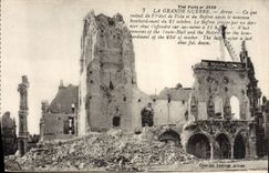CPA Arras Hotel de ville Militaria