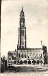 VINTAGE POSTCARD Arras Town hall and Militaria belfry