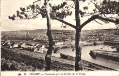 VINTAGE POSTCARD Fecamp Panorama Taken of the Dimension of the Virgin