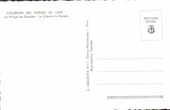 MODERN CARD Excursion Of the Falls Of the Wolf the Village of Gourdon the Way of the Paradise