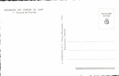 POSTAL MODERNA excursión de la catarata de las cascadas del lobo de Courmes