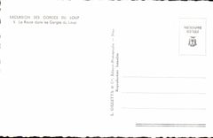 POSTAL MODERNA excursión de la catarata del lobo el camino en las gargantas del lobo