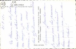 CPM Nice La Promenade des Anglais