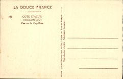 CPA Toulon Vue Sur Le Cap Brun