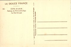 CPA Environs de Toulon Le Fort St louis 