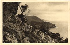 CPA Les Iles d'Hyeres Porquerolles Vue sur la pointe de l'Oustaou de Diou et le grand Seraine