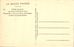 CPA Les Iles d'Hyeres Porquerolles Vue sur la pointe de l'Oustaou de Diou et le grand Seraine