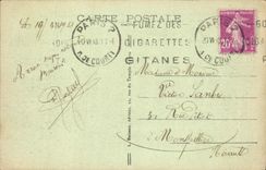 VINTAGE POSTCARD Paris Museum of Louvre Statues of Gambetta