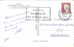 CPM Marseille la Nuit Le Quai des Belges et le quai de Rive Neuve Chateau d'If