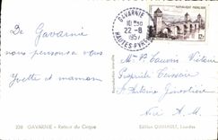 POSTAL MODERNA vuelta de Gavarnie del circo