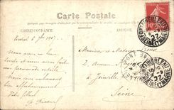 VINTAGE POSTCARD Palate of Fontainebleau Room of the Council