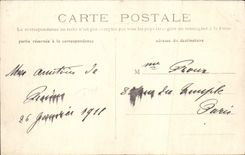 Catedral de la POSTAL de la VENDIMIA de las figuras grotescas de Reims