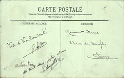 POSTAL Lyon de la VENDIMIA vista en el Saone con el puente de Amay