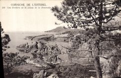 VINTAGE POSTCARD Cornice Of Esterel Rocks Of the Point Of Baumette
