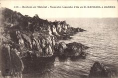 CPA Rochers De I'Esterel Nouvelle Corniche D'Or De St Raphael A Cannes
