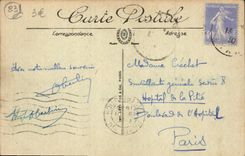 Cornisa de Esterel de la POSTAL de la VENDIMIA del oro el camino del cabo Russet-red