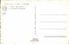 MODERN CARD Toulon Law courts the Luminous Fountain