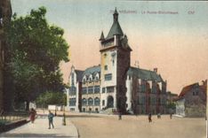 VINTAGE POSTCARD Haguenau the Museum Library