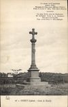 VINTAGE POSTCARD Checy Cross De Reuilly