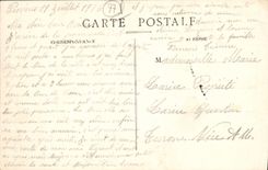 VINTAGE POSTCARD Layered branches the Cesar Tower