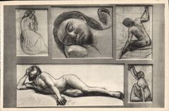 CPA Palais Des Beaux Arts De La Ville De Paris Dessin De Puvis de Chavannes