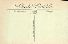 POSTAL Pau de la VENDIMIA vista en la cadena de los Pyrenees tomados del jardín público santo Martin