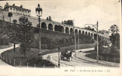 CPA Pau La Montee De La Gare