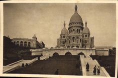 CPA La Basilique Du Sacre Coeur Et I'Escalier Monumental Paris