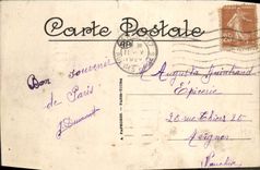 VINTAGE POSTCARD Paris Garden Of Tileries the Nile And Its affluents